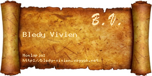 Bledy Vivien névjegykártya